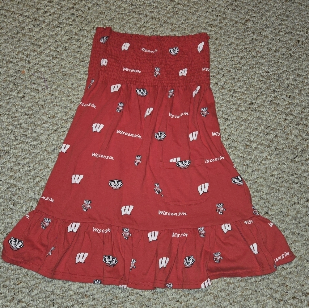 E5 College Classics Wisconsin Badgers Red Sundress Women's Size Small - Picture 2 of 4